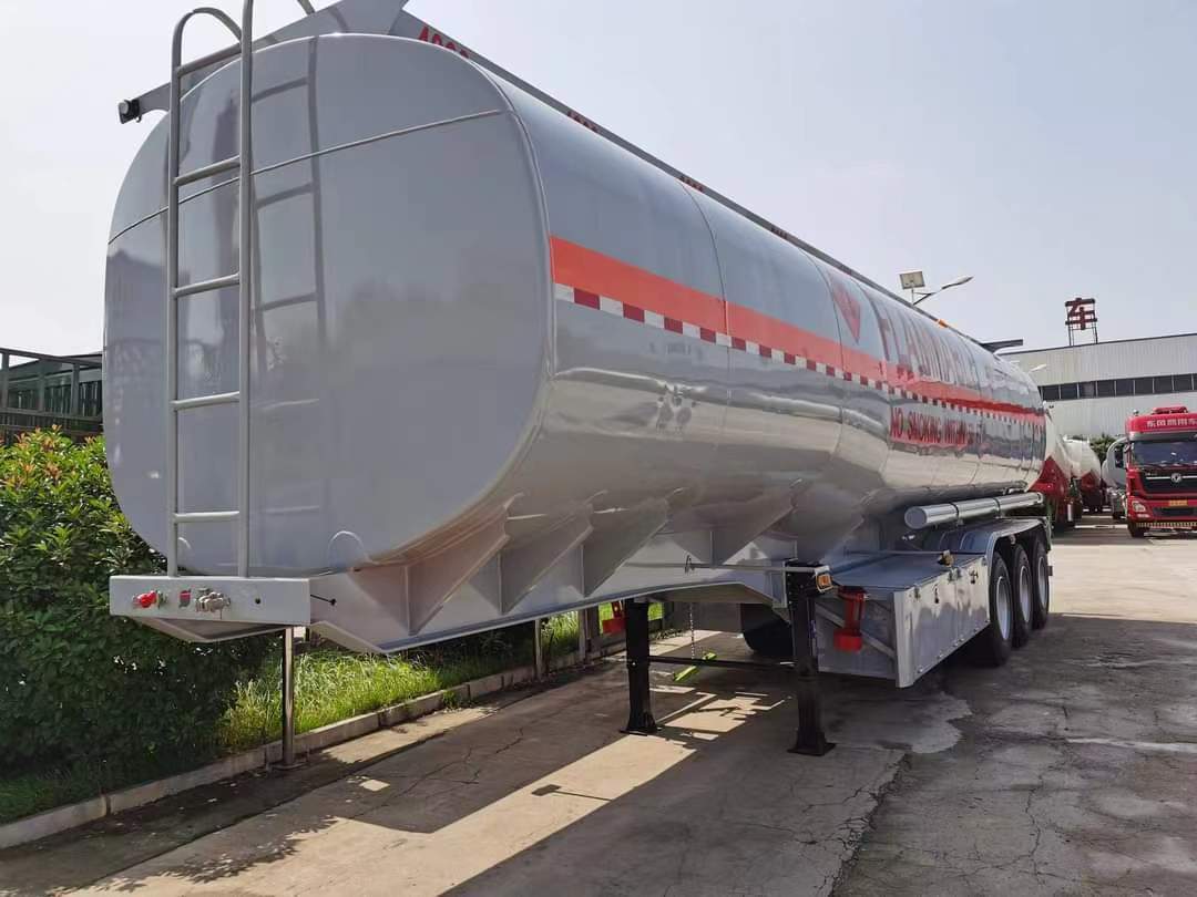 49 square aluminum alloy flammable liquid tank transport semi-trailer