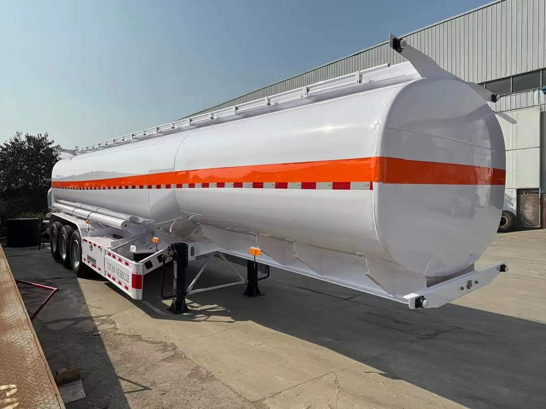 46 cubic meters gasoline, diesel, kerosene aluminum tank semi-trailer