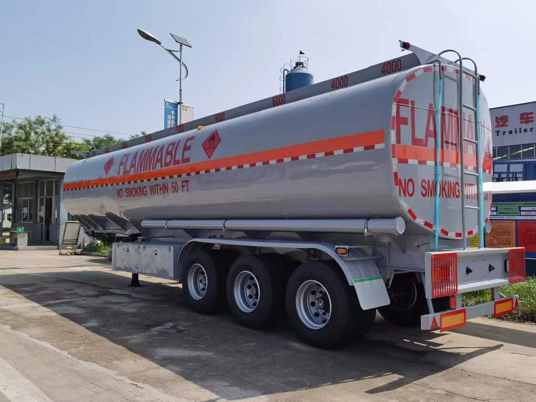 49 square aluminum alloy flammable liquid tank transport semi-trailer
