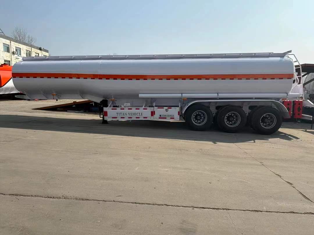 46 cubic meters gasoline, diesel, kerosene aluminum tank semi-trailer