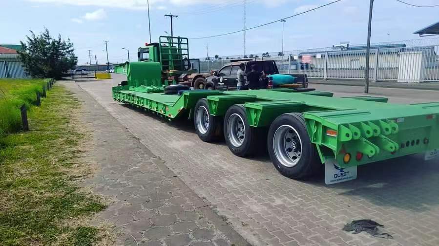 12.5m low flatbed semi-trailer
