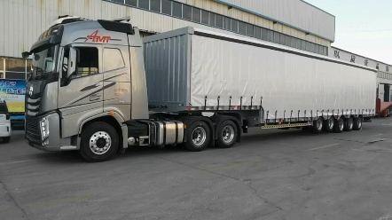 Russian custom side curtain semi-trailer