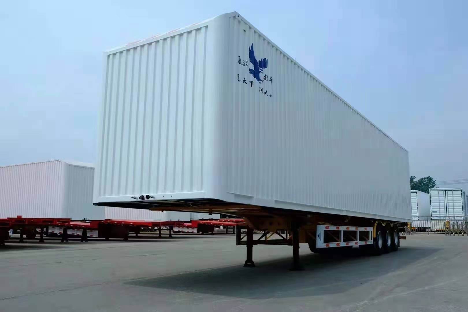 The box semi-trailer ordered by Ukrainian customers transports medicines