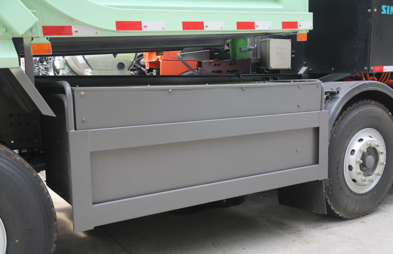 Heavy-duty truck HOWO TX from Heavy-Duty HOWO 8X4 5.6 meters pure electric dump truck